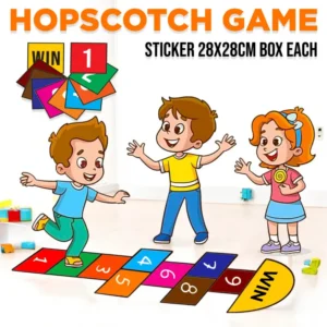Hopscotch Game Sticker for Home, School, Indoor/Outdoor (10stickers Set)