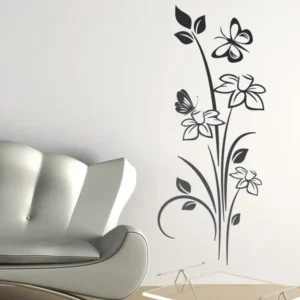 Wall Sticker Floral Nelumbo