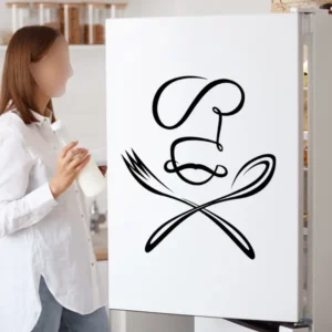 Kitchen Wall Sticker Chef spoon and fork