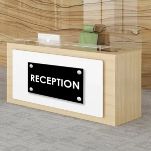 3D Reception Name Plate for office Decor With FREE SS Spacers