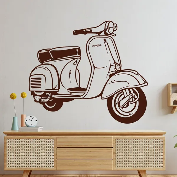 Wall sticker Moto Vespa